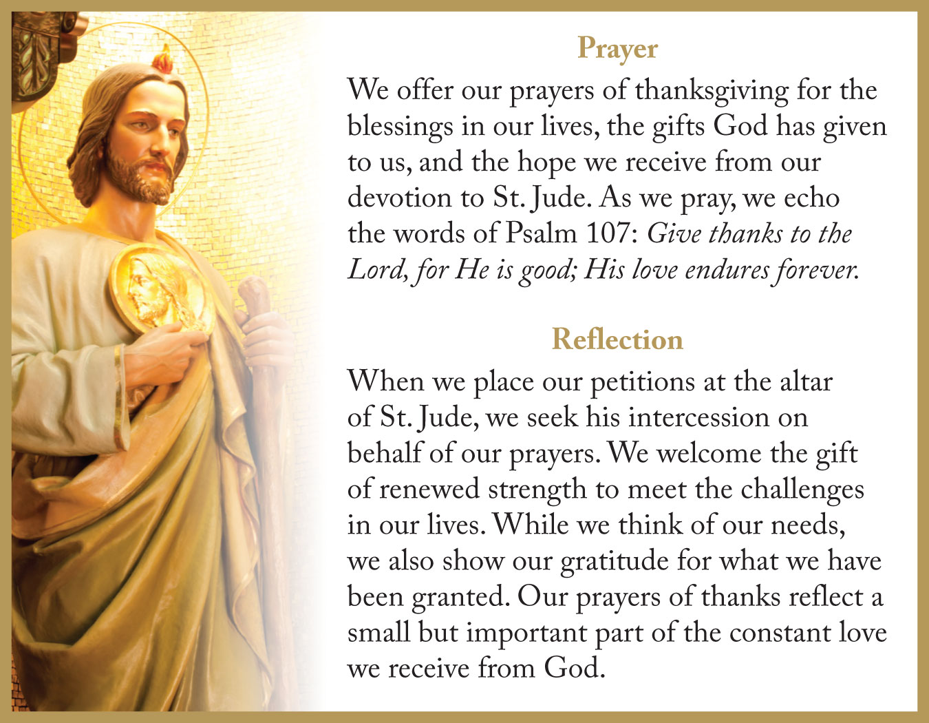 A St. Jude Prayer & Reflection