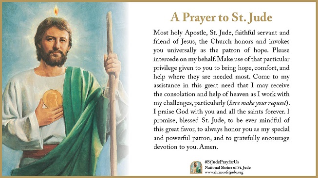 A Monthly Prayer to St. Jude