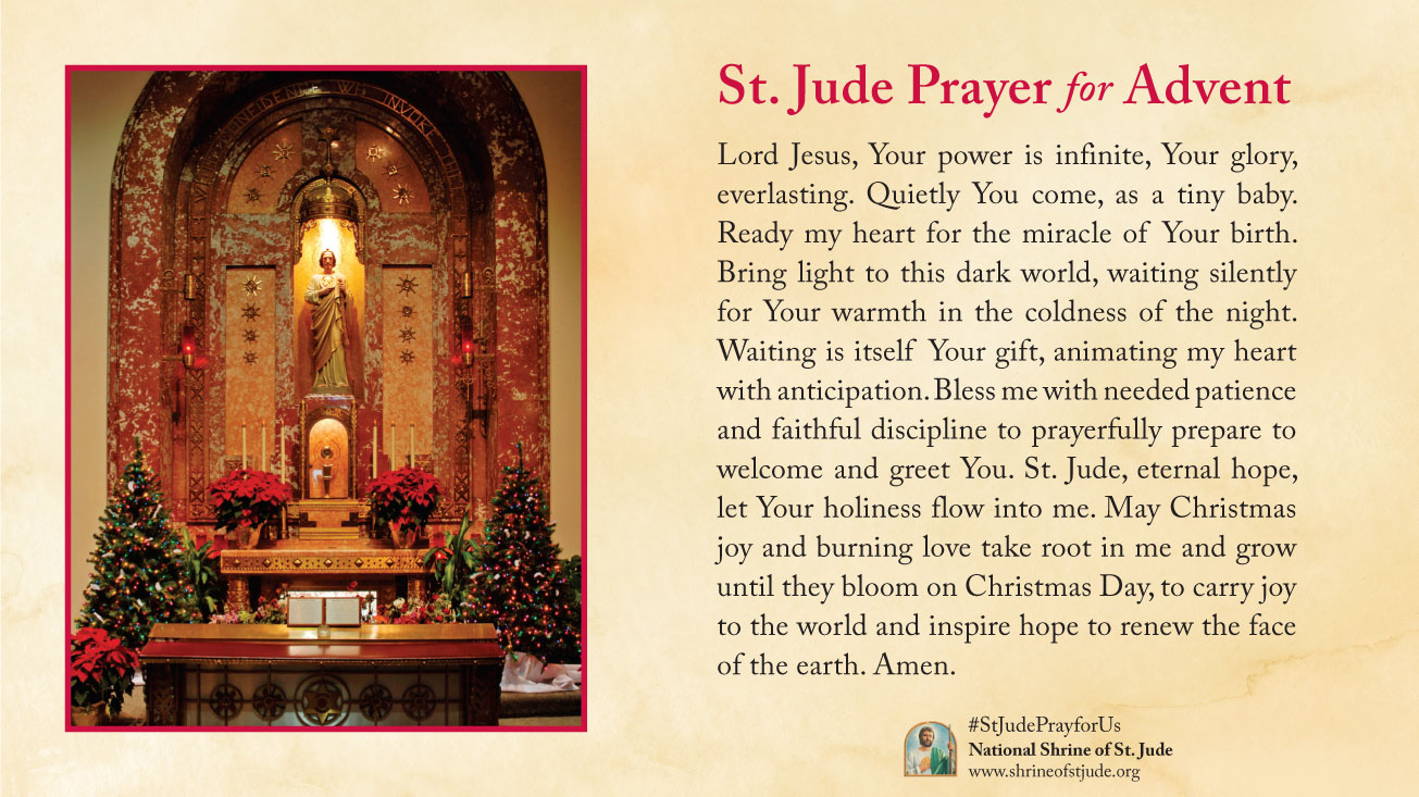 Thank You For Sending Your Advent Prayer Or Petition National Shrine